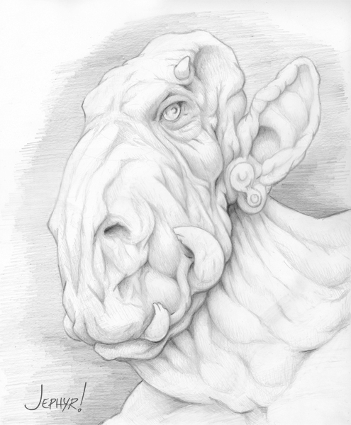"Rose" Pencil Sketch- Copyright 2012, Jephyr (Jeff Curtis), All Rights Reserved